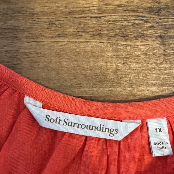 Soft Surroundings Plus Sized colorful top - Picture 3 of 5